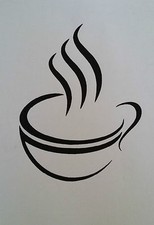 sticker tasse de café, thé