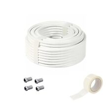 Câble Satellite coaxial 75 ohm 25M fiches F incluses