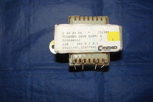 Conrad transfo 26va 2x9v - conrad,