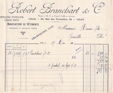 59 LILLE fabricant BRANCHART 1930 vetement