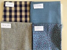 lot 4 coupons tissus patchwork 