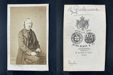 Numa Blanc, Paris, Auguste Delacroix, peintre Vintage cdv albumen print.August