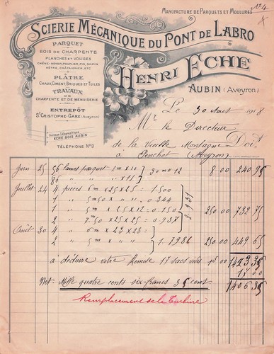 Aveyron aubin scieur - 12,