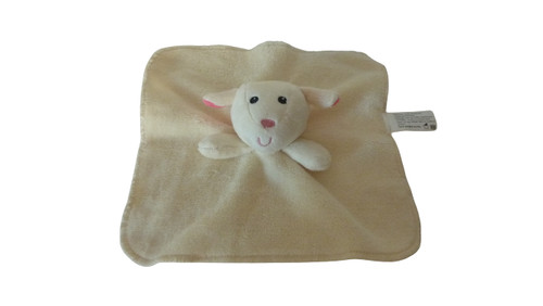 Doudou mouton plat me - plat, cr�me