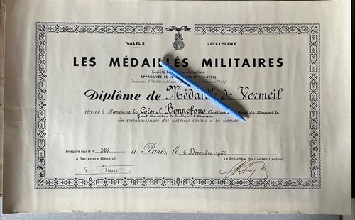 France diplôme médailles - france,