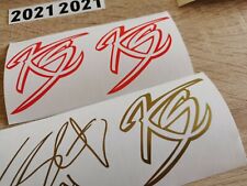 Autocollants autocollants en vinyle Kevin Schwantz 34 KS X1 logo autocollant  ー