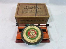 Toy Jouet machine à écrire simplex  Typewriter Modèle B Début 1900