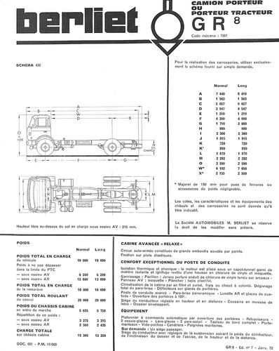 Berliet camion - 8, /