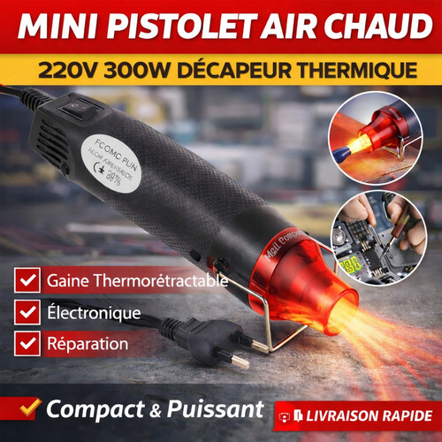 Mini pistolet air chaud 220v - pistolet,