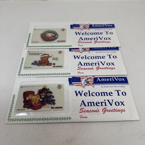 Amerivox phone card garfield - amerivox,