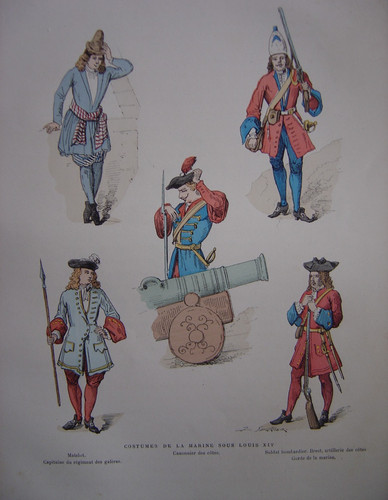 Gravure costumes marine - costumes,