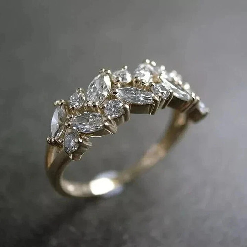 14k jaune plaqué - jaune, 2ct