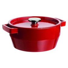 Pyrex SC5AC24 6641 Moule En Fonte Cocotte 3,6L Con Coperchio Rouge