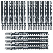 25x Bosch Lames de Scie Sauteuse T 144 D, Hcs Coupé À L'Usine 100 MM
