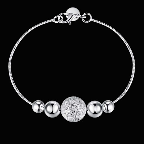 Bracelet argent perles - bracelet, "perles