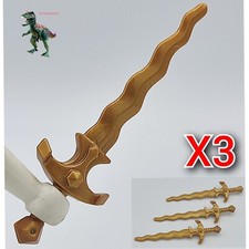 X3 Playmobil épée dorée