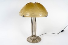 Lampe Coquilles Verre Jaune