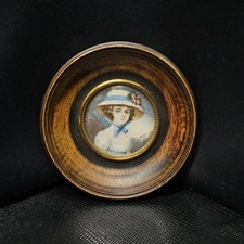 Ancienne miniature portrait - miniature,,