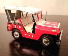 Vintage Tin toy M.P. Jeep car