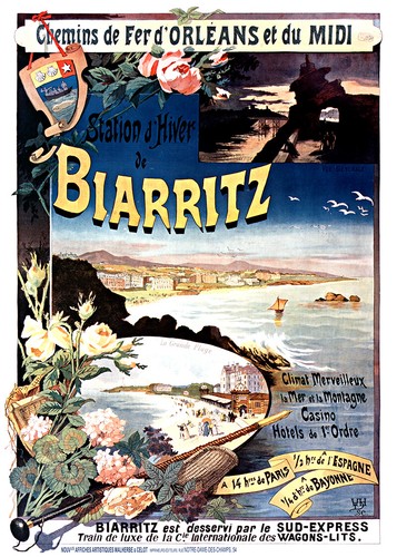 Affiche chemin fer orléans - chemin,