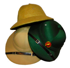 LOT 3-TROIS CASQUES COLONIAUX