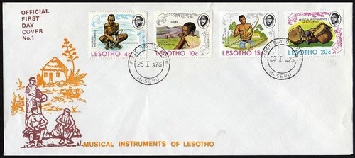 Lesotho 174 177 fdc michel - lesotho, 174-177