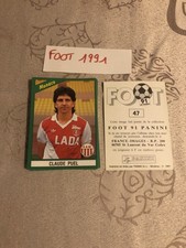 LOT DE 35 VIGNETTES FOOT 1991 PANINI SANS DOUBLE. BON ÉTAT