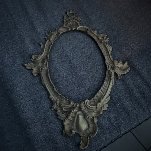Grand cadre ancien ovale style - grand,