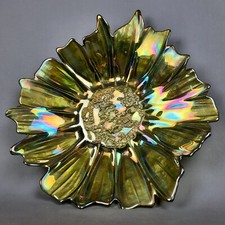 Centre De Table En Verre Vert