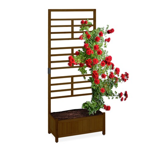 Jardiniere bois bac fleurs - bac,