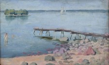 Garibaldi Lindberg. Huile sur