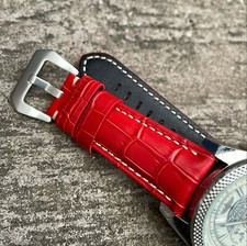Véritable en Cuir Rouge