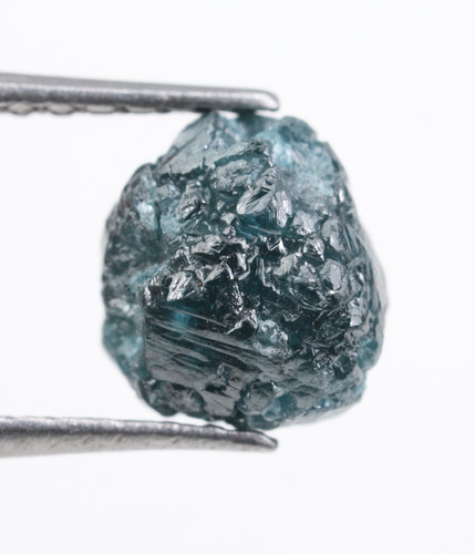 Diamant naturel brut bleu - , de
