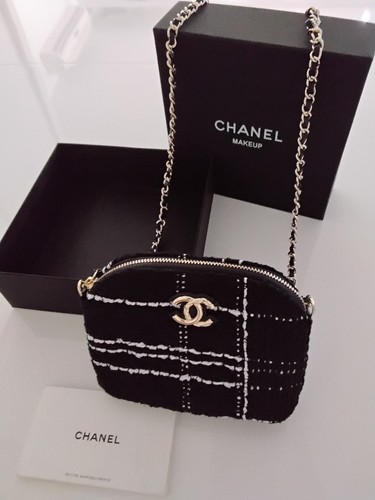 Pochette chanel tweed neuve - pochette,