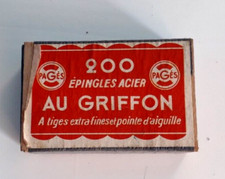 boîte ancienne EPINGLES A CHEVEUX  - AU GRIFFON Pagès