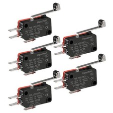 Micro interrupteur V-166-1C25 SPDT long levier à rouleau 16 A 250 VAC 5 pièces