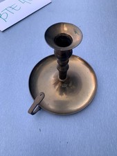 Bougeoir laiton ancien à main