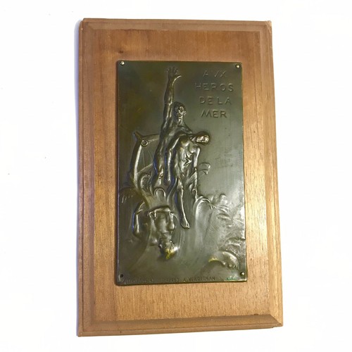 Superbe plaque bronze aux - superbe,