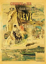 TOURISME SALèVE  Riny-POSTER 50x70cm d'une AFFICHE VINTAGE