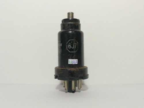 6j7 rca black metal - metal, used