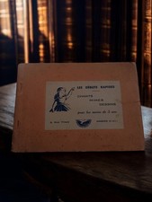 Ancien livre vintage Les débuts rapides chants mimes dessins pour enfants