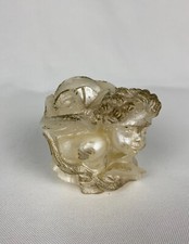 Ancienne Bougie ange Blanche avec pointes dorés – Objet Vintage 