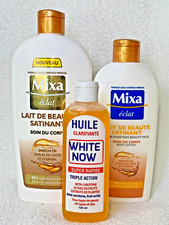 MIXA ÉCLAT LAIT DE BEAUTÉ SATINANT ET HUILE CLARIFIANTE WHITE NOW