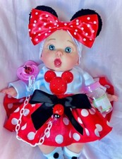 RARE et SUBLIME POUPEE REALISTE  REBORN JUEGATE HABILLEE EN MINNIE