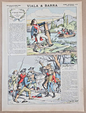 Gravure couleur XIXe 