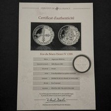 MEDAILLE 30mm ARGENT 999.99‰