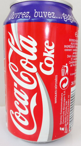 Coca cola canette vide 33cl - coca,