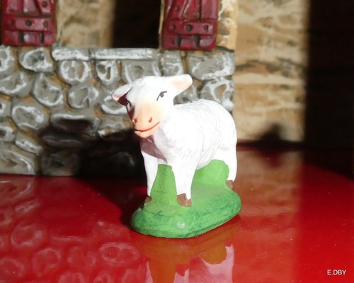 Santon carbonel mouton debout - santon,
