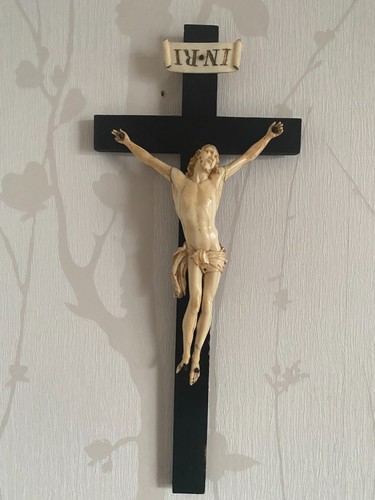 Ancien beau crucifix - ancien,