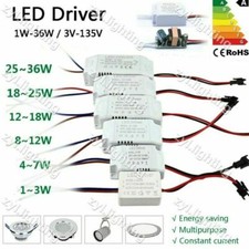 12V 24V 36V DCdriver 220V LED Transformateur à Alimentation Adapter 300mA Pilote